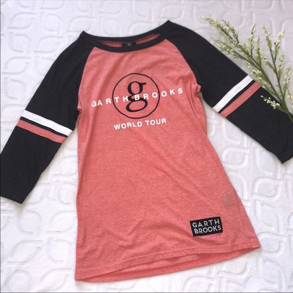 Garth Brooks World Tour Baseball Tee View 2